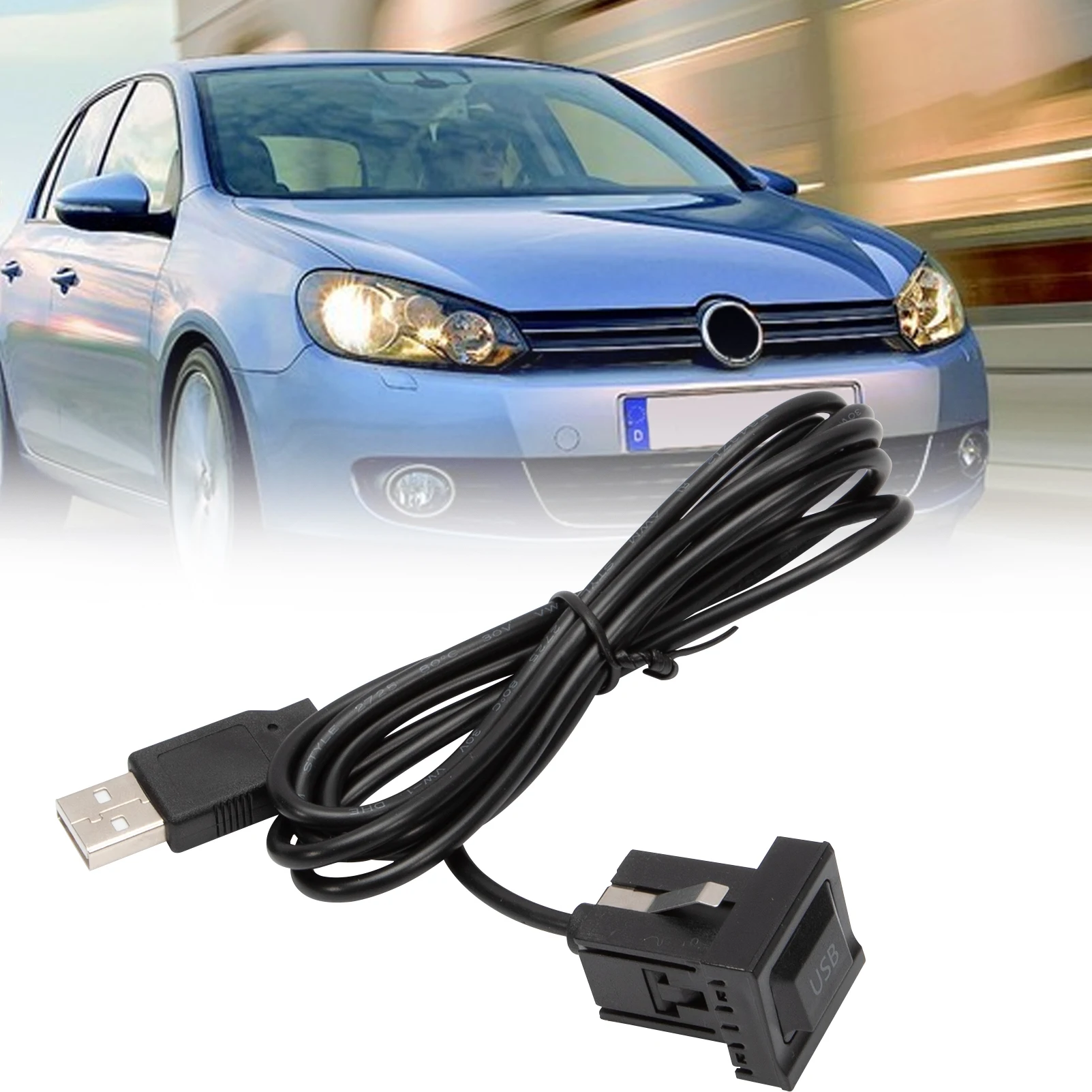 Автомобильный радиоприемник с USB-разъемом и кабелем адаптера 5KD035726A VW Golf 6 / Golf/GTI/R