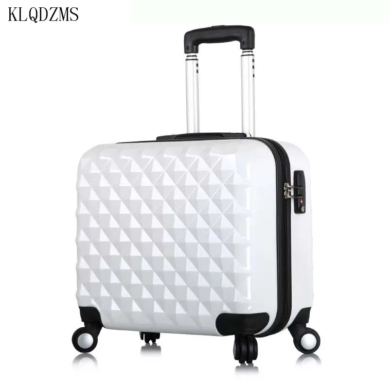 KLQDZMS Premium Ultra-light Small Luggage Retro Business Travel Cabin Suitcases Mute Universal Wheel Trolley Case Female
