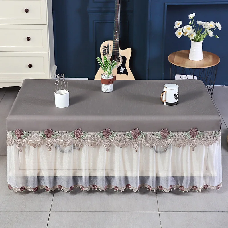 

Tea table cloth dust cover Europe type cloth art rectangle household double TV ark_DAN39