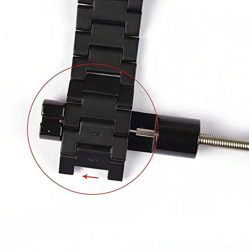 Фото Инструмент для снятия металлических звеньев ремешка для Apple Watch, Samsung Watch, Huawei Watch, Xiaomi Watch, набор для ремонта регулируемых ремешков с застежками. №2