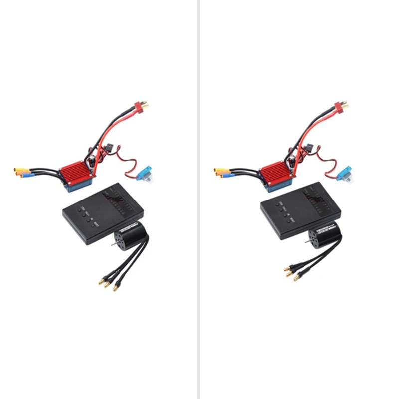 

RC 2430 Motor 4P Sensorless Brushless Motor 25A Brushless ESC With Programming Card For 1/16 1/18 RC Car Truck