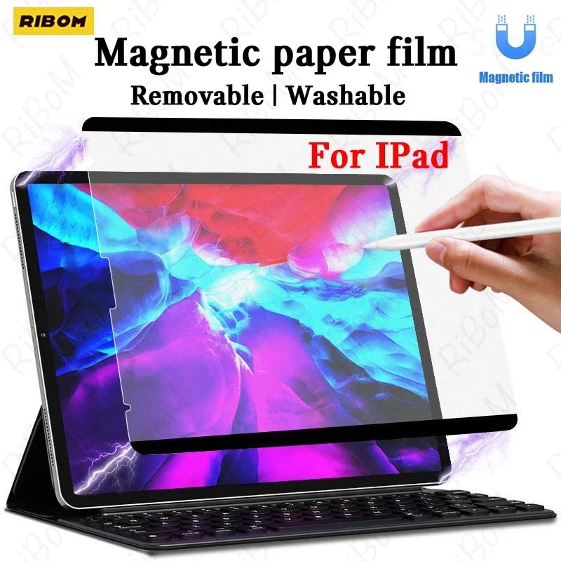 

Новая бумажная Защитная пленка для экрана, бумажная пленка для IPad Pro 11 12,9 IPad Air 4 10,9 10,2 10,5, съемная Магнитная притяжение