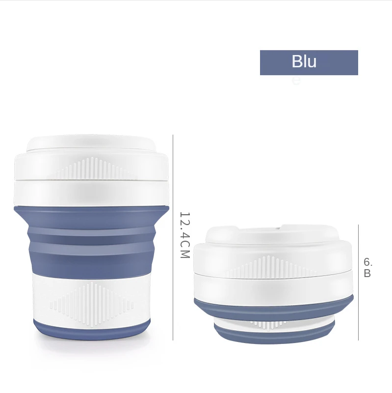 

Складные портативные кофейные чашки, креативные складные бутылки для воды из жидкого силикона 450 мл, чайные чашки, питьевая чашка для питья питьевой воды