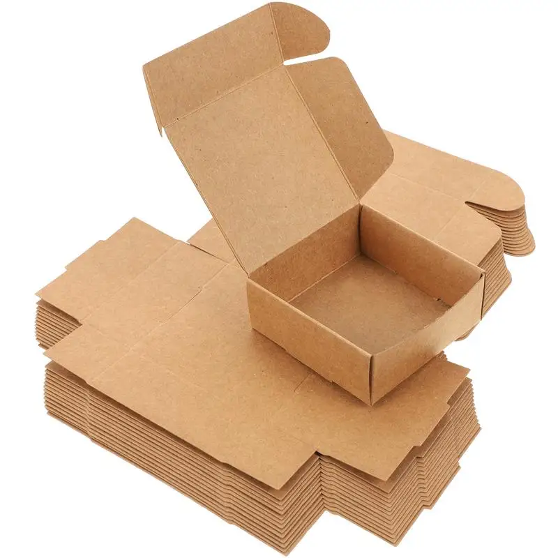 

15pcs Packing Boxes Gift Jewelry Present Kraft Packaging Paper Mini Soap Nothing Packing Container Gift Box Soap Wrapping Cases
