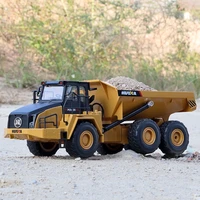 huina 1568 rc dumper 1 24 alloy rc truck crawler tractor 2 4ghz radio control model engineering vehicle excavator toys boy