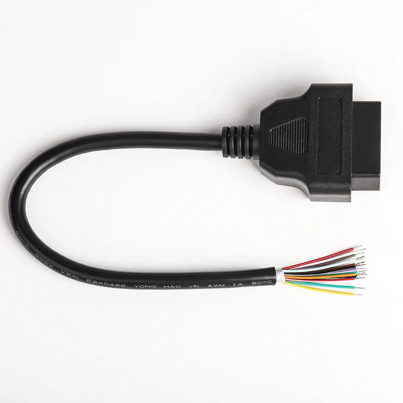16pin Pin Female Connector Open Wire ELM327 Extension Obd2cable16 Core