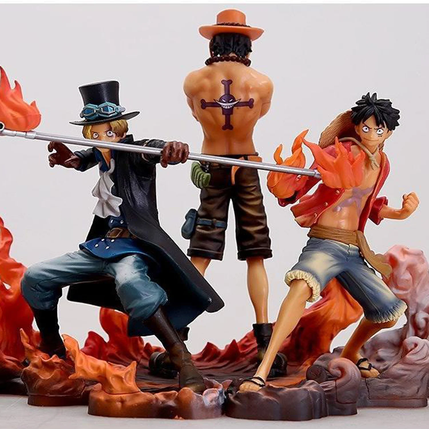 

3Pcs/set Anime One Piece DXF Brotherhood II Figure Portgas Ace Sabo Luffy Figurine Figur Action Figures PVC Collection Model Toy