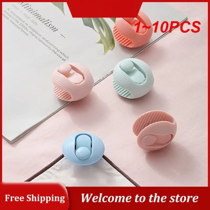 

1~10PCS ABSNon Slip Gripper Round Shape Quilt Clips Fixer Needleless Cover Holder Fastener Bed Sheet Blankets Fastener Clips
