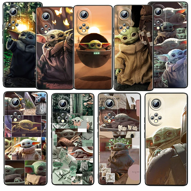 

Yoda Cute Star Wars For Honor 60 50 30 20 20S 10X Lite Pro Plus 5G Magic3 Play5 5T TPU Soft Silicone Black Phone Case Capa Cover