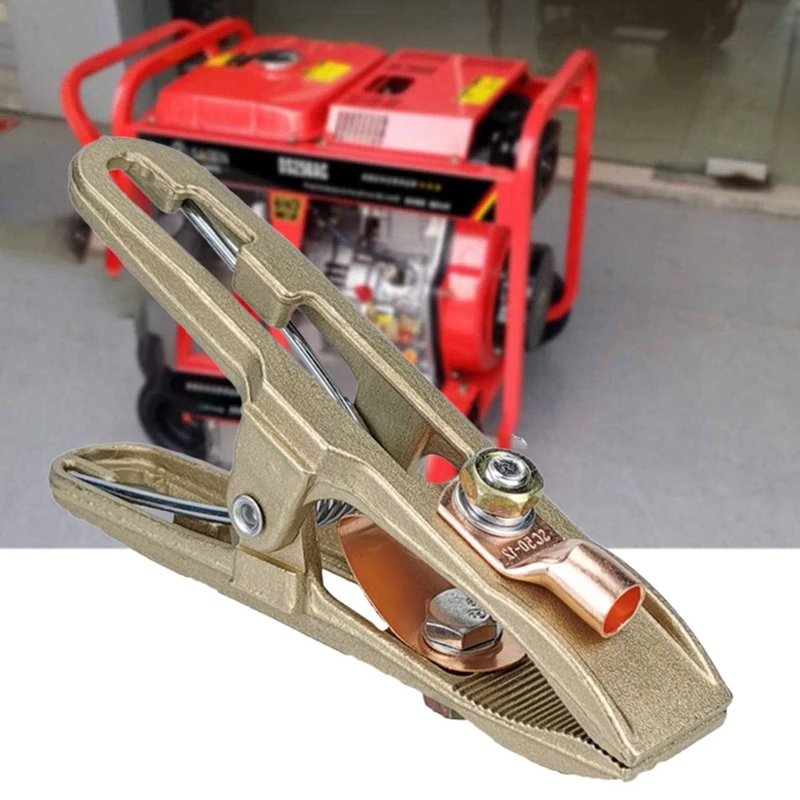 

High-Power 500A Ground Welding Earth Clamp Copper Welder Ground Clamp Welding Machine Accessories A-Shape Clip