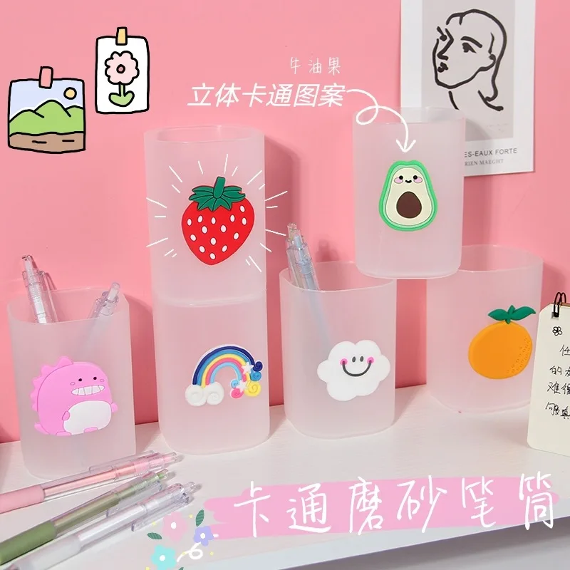 

Креативный мультяшный прозрачный circularpenholderplasticofficedesktopstorageboxforprimaryandsecondaryschoolstudentsstationerypenbox