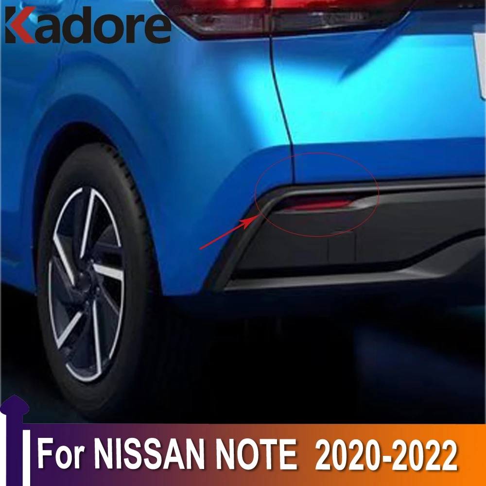

Наклейка для Nissan Note 2020 2021 2022 ABS Chrome лампа заднего противотуманного фонаря, декоративная отделка, внешние аксессуары