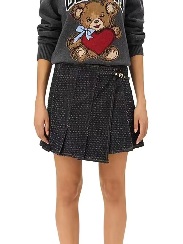 Осень-зима новая мода жаккардовый свитер с медведем пуловер женский