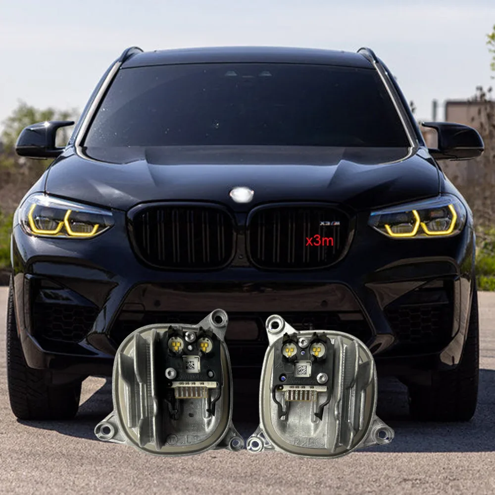 63117466107 63117466108 Желтые ангельские глаза для BMW X3 X3M F97 G01 X4 X4M G02 DRL модуль светодиодных