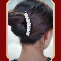 rhinestone hair comb vintage large floral bridal hair combs crystal wedding tiara hair jewelry european design hair accessories
