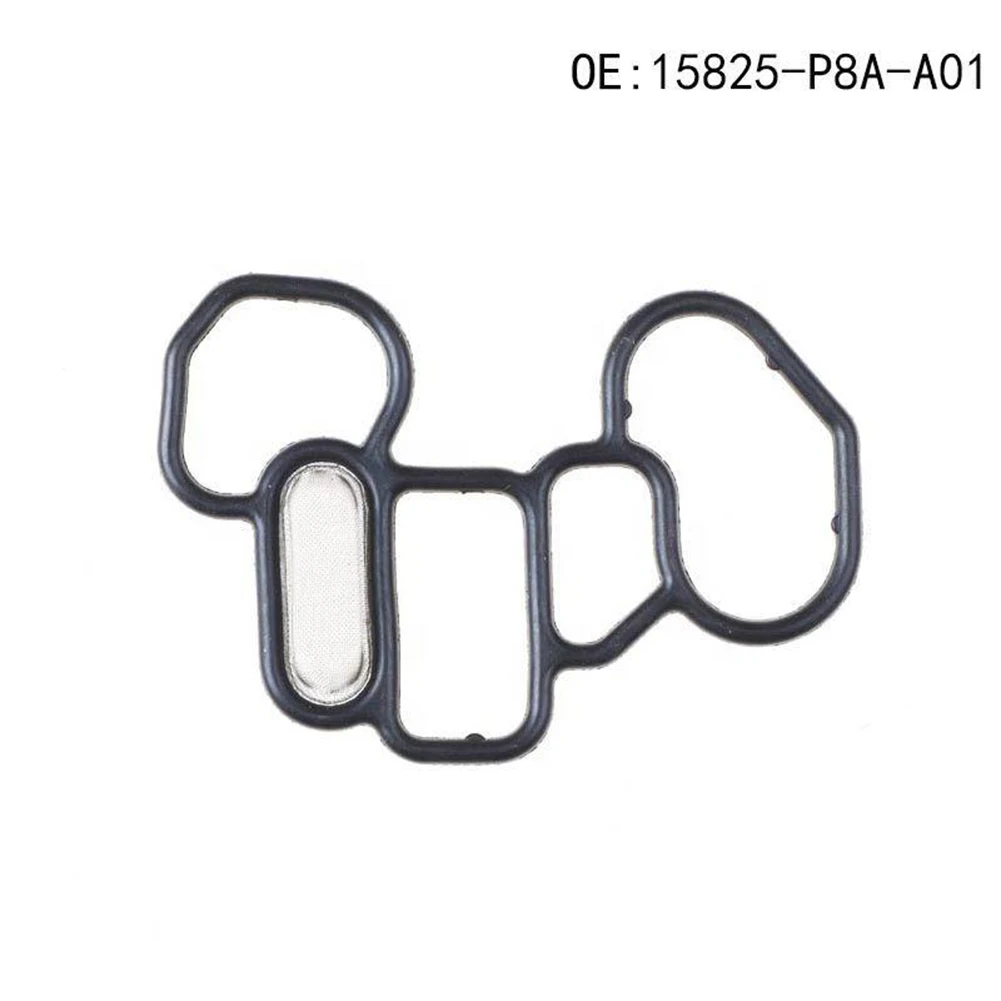 

Durable Front Valve Solenoid Gasket Seal Pad 15825-P8A-A01 Black & Silver