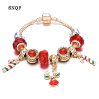 new christmas bracelet candy reindeer pendant red series jewelry gift