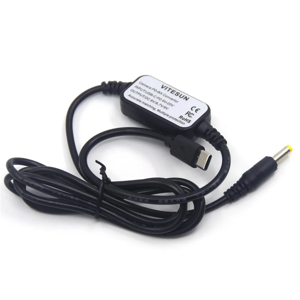 Конвертер USB - C PD DMW BLC12 BLG10 BLF19 BLH7 для виртуальных батарей Panasonic Lumix DCC8 DCC9 DCC11 DCC6 CP W126
