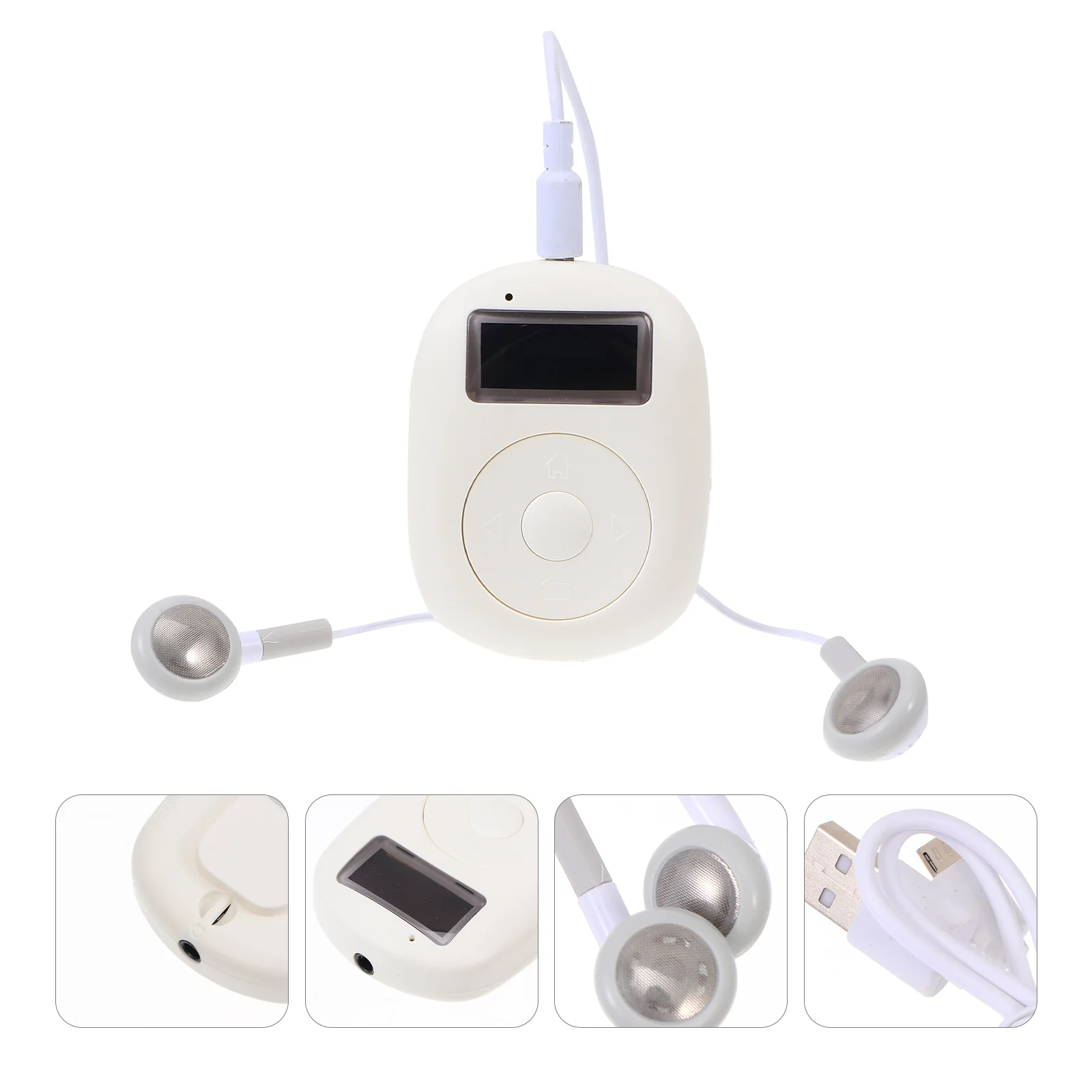 

1PC Sturdy Prime Portable Stereo Digital Alarm Clock for Home Walking Outdoor