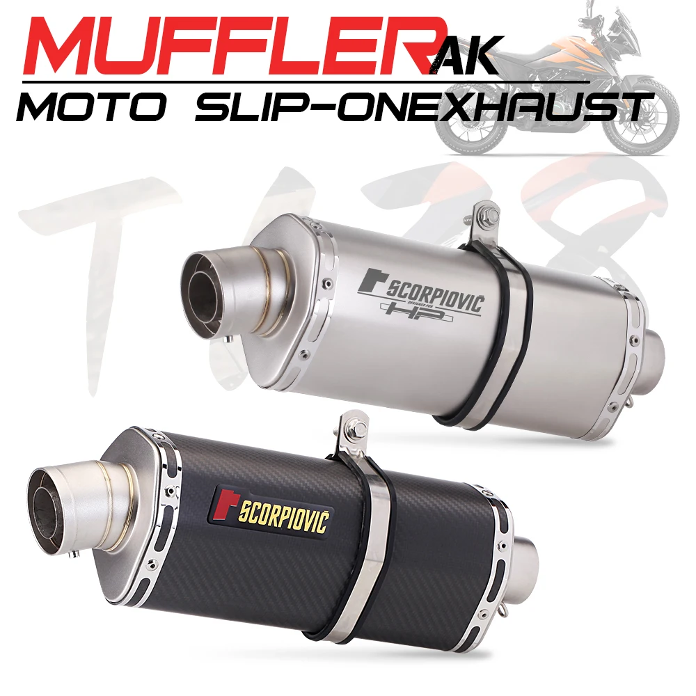 

Universal 36-51mm motorcycle exhaust with Db killer stickers muffler for Z900 GSXR1000 SV650 R6 R3 ZX6R ZX10 K7 MT07