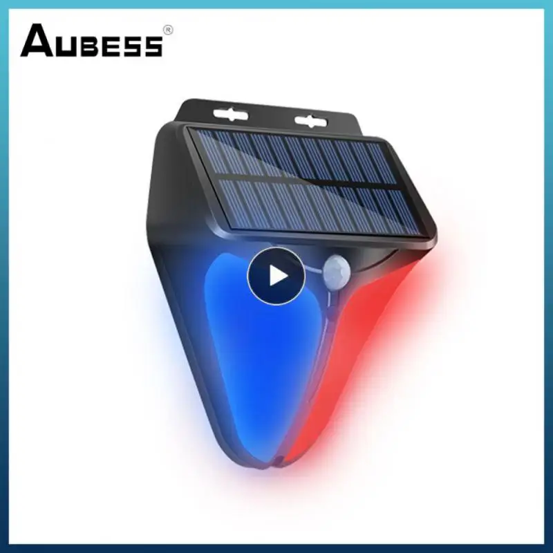 

1~5PCS CoRui Alarm Siren Motion Sensor Home Yard Outdoor Wireless Solar Powered Strobe Light Siren CoRui Waterproof Flash Alarm