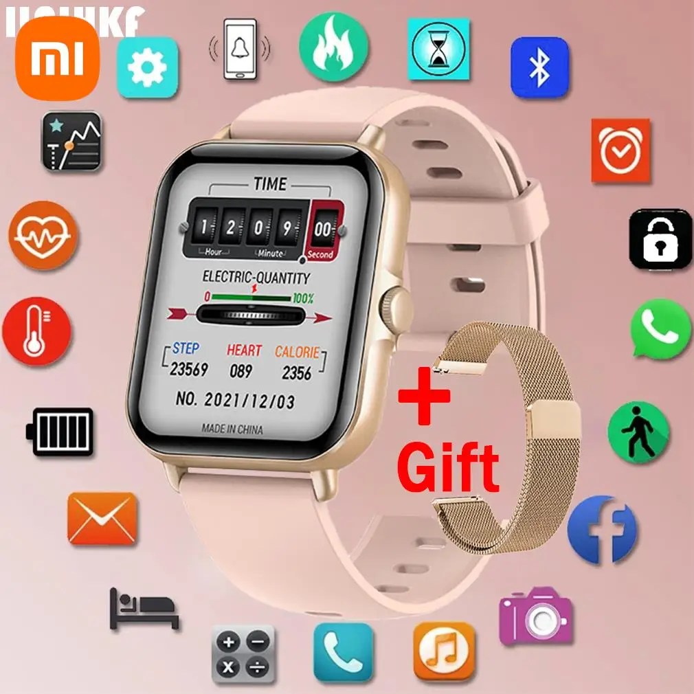 Смарт-часы Xiaomi мужские/женские сенсорные с поддержкой Bluetooth и сенсорным экраном |