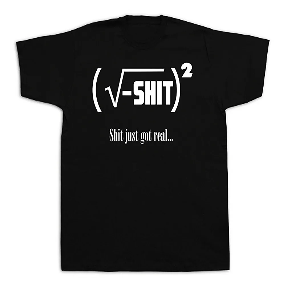 Только что получил реальную математику футболка забавная Математика хлопок
