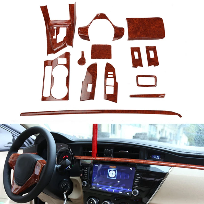 

Наклейки из углеродного волокна для Toyota Corolla Ralink 2014-2017