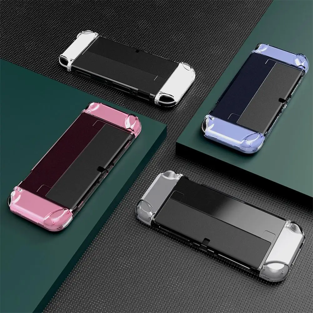 

Crystal Transparent Recreational Machines Protective Shell Soft Protector Accessories Compatible For Nintendo Switch Oled
