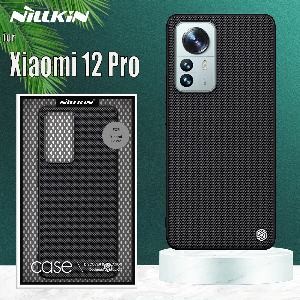 

Чехол Nillkin для Xiaomi Mi 12 Pro, 3D текстурированный нейлоновый деловой Тонкий чехол из ТПУ с мягкими краями, чехол для телефона Xiaomi Mi 12 Pro, чехол