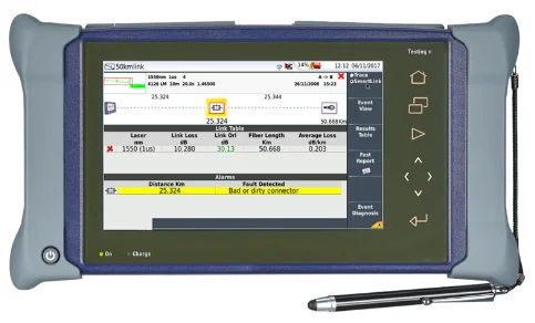 JDSU MTS4000v2/модуль E4126C 1310/1550 нм 46/45дБ оборудование для испытания оптического волокна