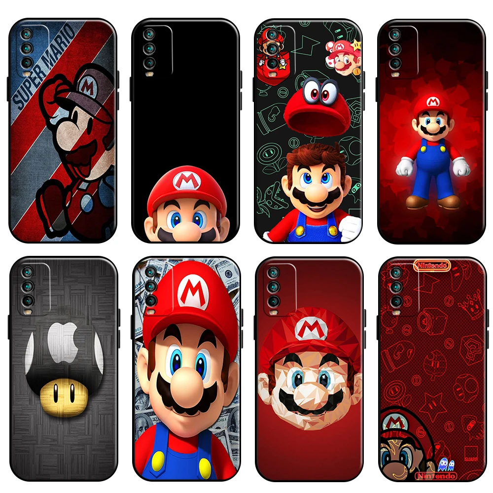 

Cute Super Mario Bros Phone Case For Xiaomi Redmi Note 10 5G 10S 10T 9 9S 9T 8 8T Pro Redmi 10 9 9AT 9T 9C 8 8A Silicone Cover