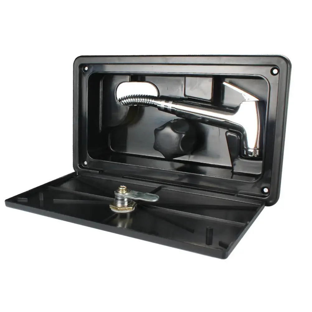 

Outdoor RV Shower Box Shower Box Kit Cold Hot Switch Marine Boat Motorhome Kit