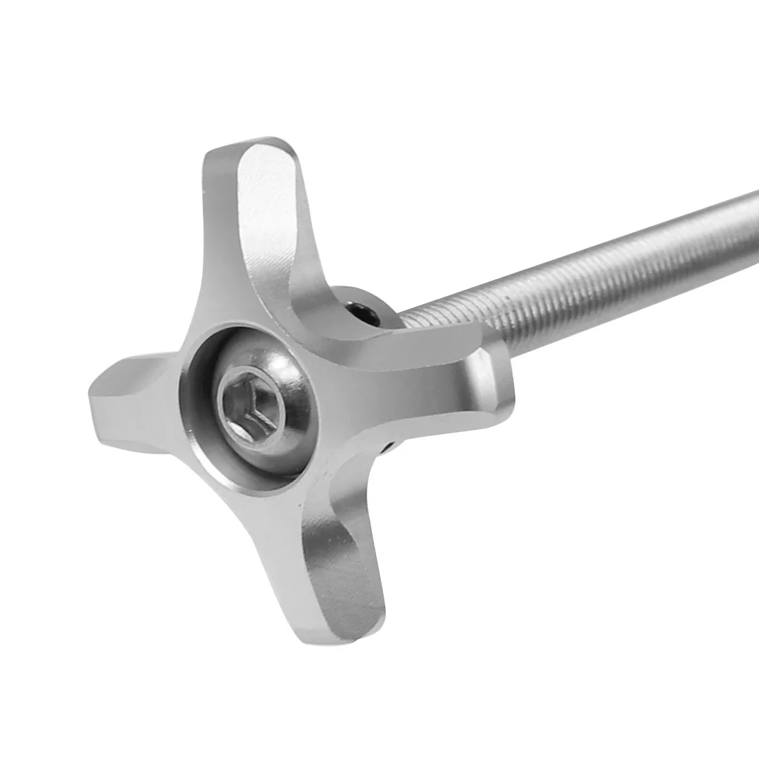 

Stainless Steel M10 Thread Aluminum Alloy Plum Hand Tighten Screw Clamping Knob Manual Handle Screw for Industry Equipment Tool