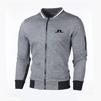 new spring autumn mens golf jackets sports casual golf wear long sleeved loose stand collar clothing man jacket sweatshirt tops