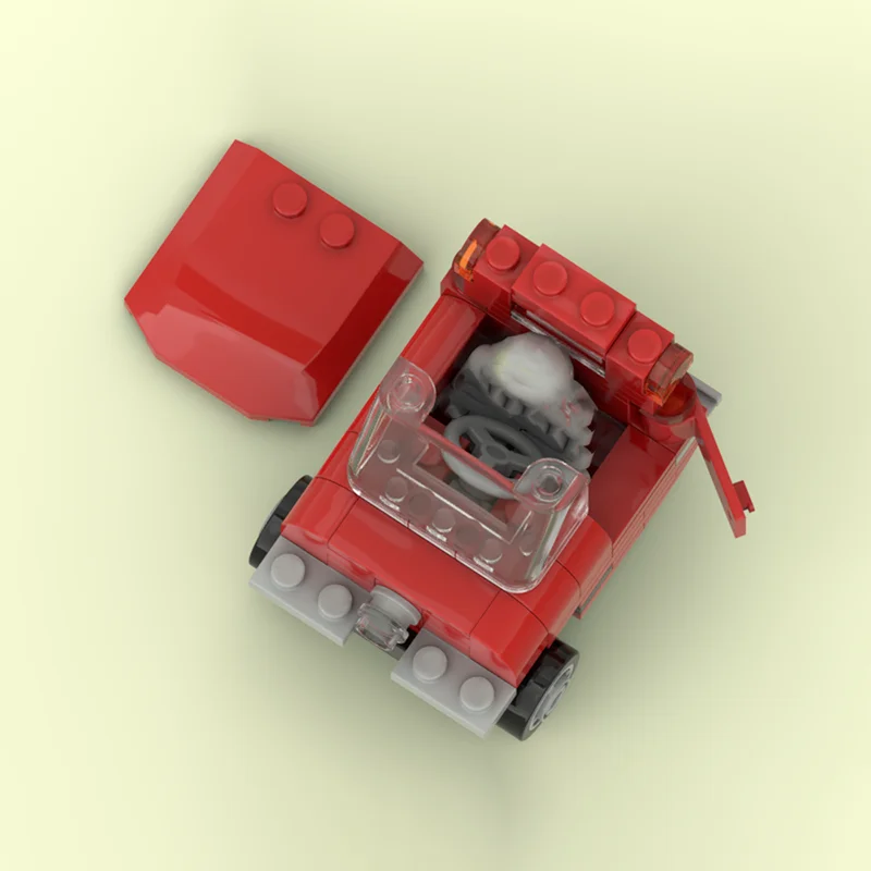 Фото Конструктор Movie City Car Model MOC: Модульная модель автомобиля P50 с шириной 5 Stud, технологичный подарок, набор для сборки, детские игрушки №2