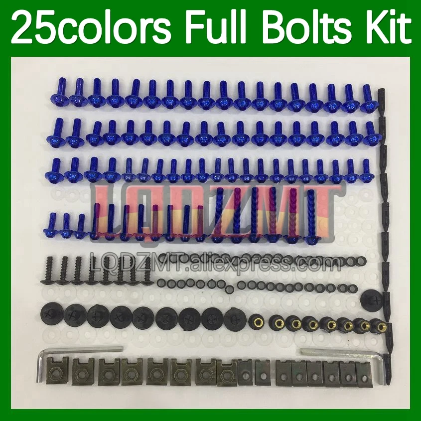 

268pcs Body Bolt Full Screws Kit For Aprilia RSV1000R RSV1000 RSV-1000 RSV 1000 R 07 08 2007 2008 07-08 Fairing Bolts screw Nut