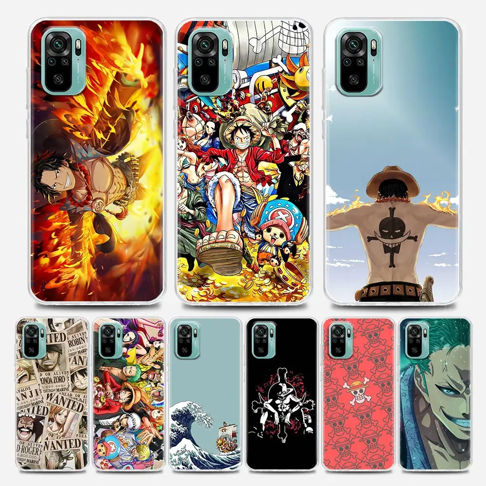 

Cartoon Anime One Piece Ace Luffy Zoro Clear Redmi Case for Note 7 8 9 10 5G 8T Pro 8 8A 7A 9A 9C K20 K30 K40 Y3 10X 4G Silicone