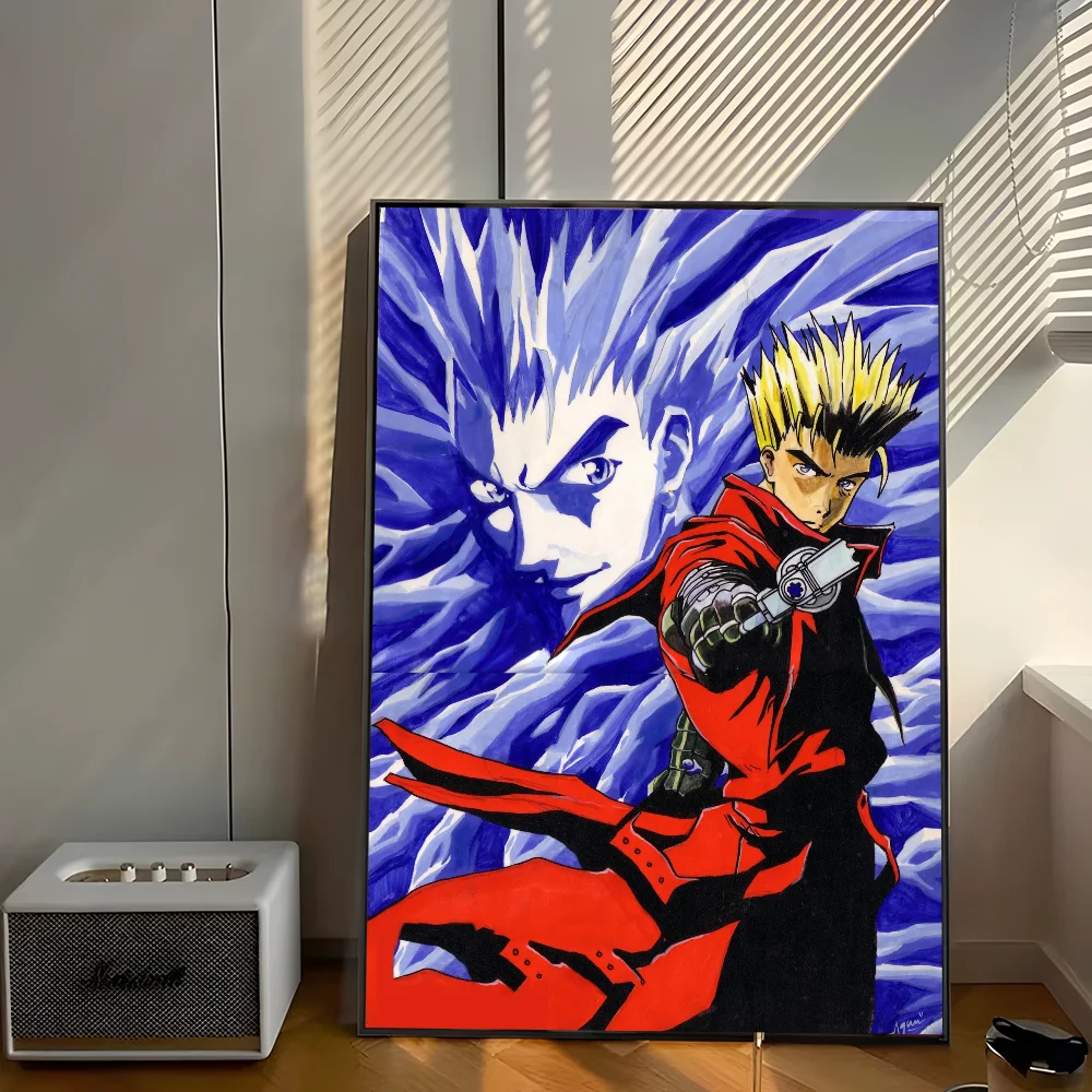 Vash The Stampede Художественный Плакат Наклейка Самоклеящаяся Белая Бумага