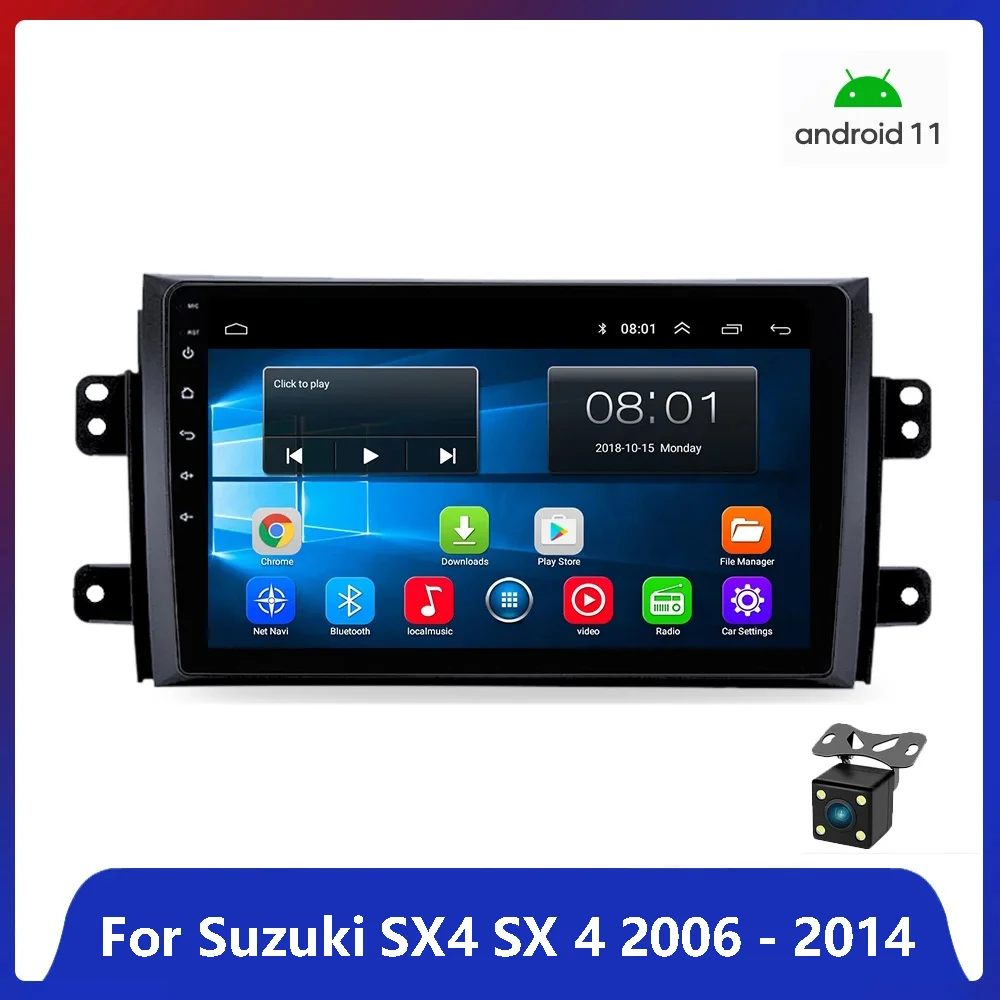 

Android 11 Autoraido 2GB+32GB 9 inch Car GPS Navigation Radio for Suzuki SX4 2006 -2014 Multimedia Player Head Unit