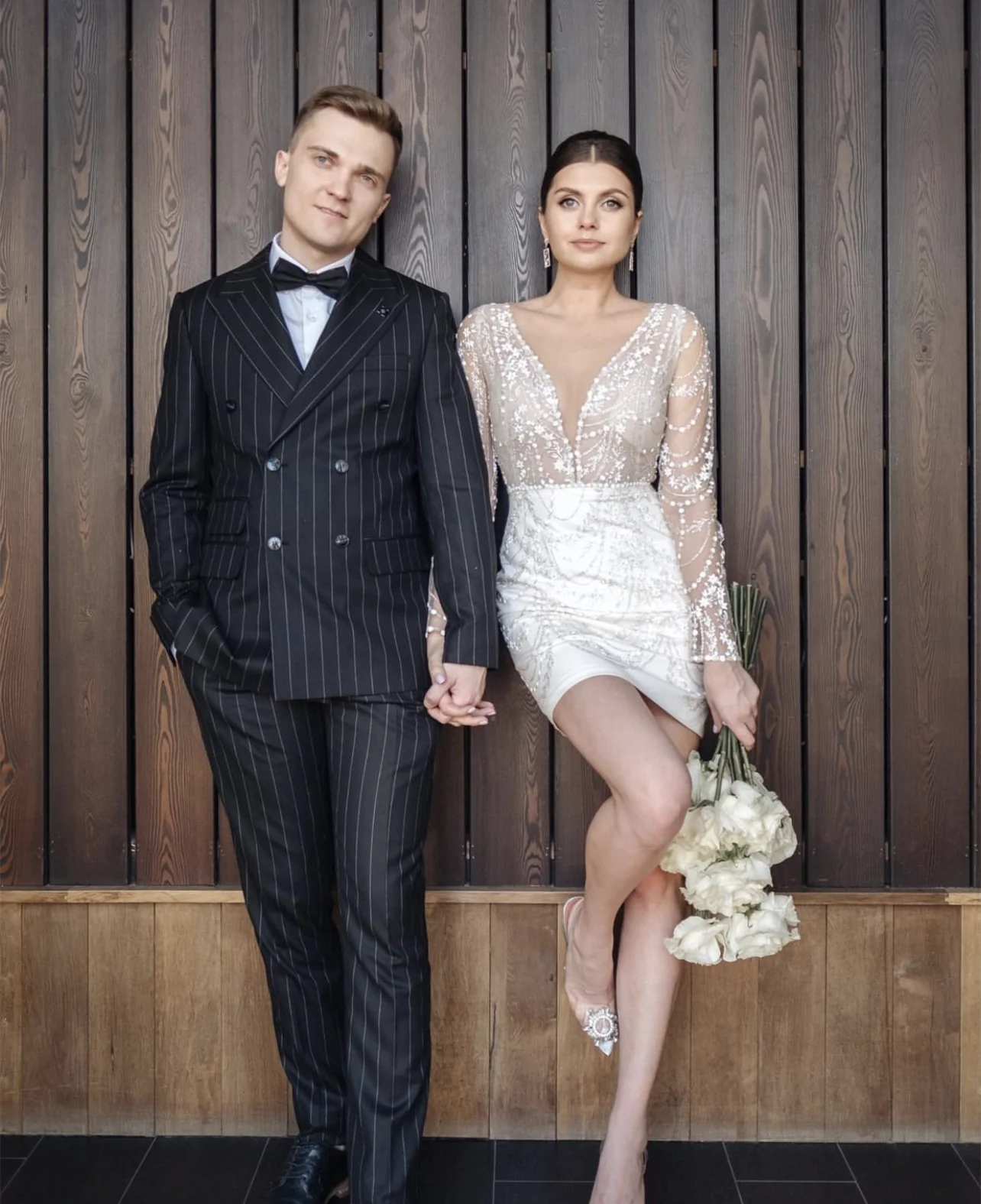 

Костюм мужской классический из двух предметов, двубортный приталенный пиджак в черную полоску для свадебного платья жениха/официальная мужская одежда