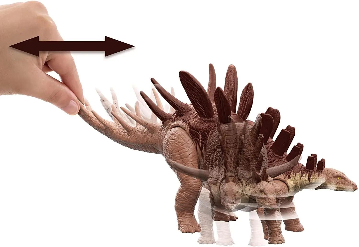 100% Оригинальная фигурка Mattel Мир Юрского периода динозавр Kentrosaurus со звуковым