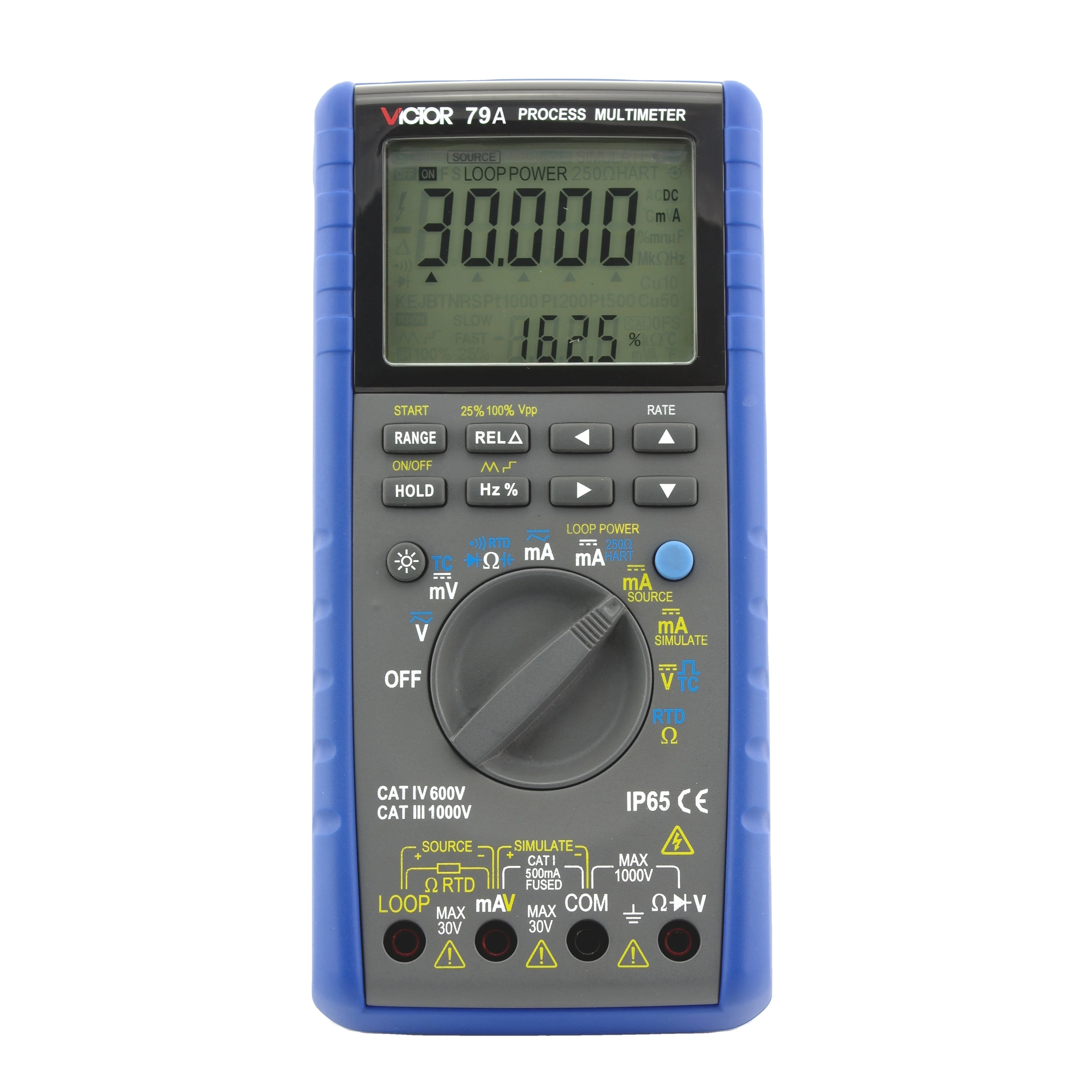 

VICTOR 79A RTS Digital Multimeter 2 In 1 4-20mA Signal Output Multimeter Process Signal Source 100KHz RTD RSKEJTNB Cu50 Pt100
