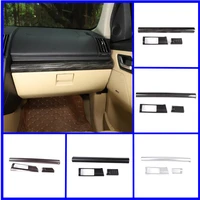 car accessories 3 pcs abs chrome interior central control strip trim for land rover freelander 2 lr2 2007 2015 decorative cover