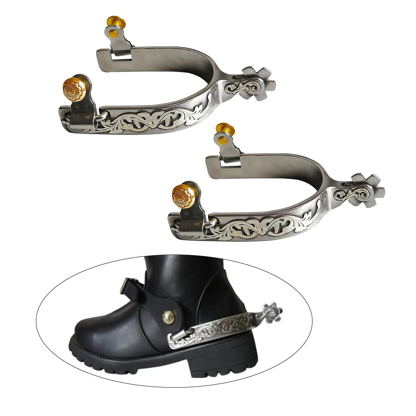 2x конные шпоры в стиле вестерн аксессуары для конного спорта антикварные лошади