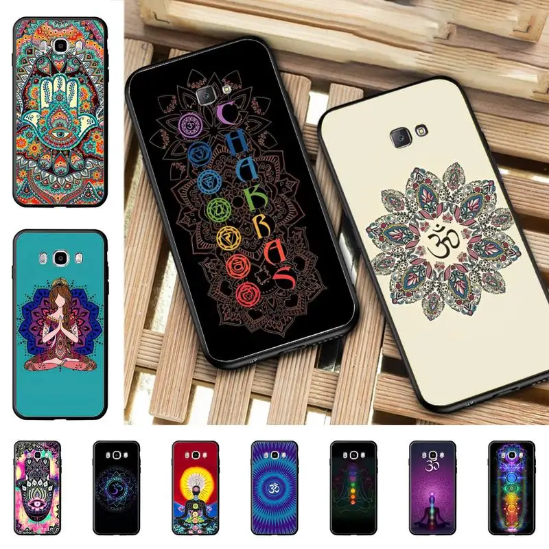

Mandala Chakra Yoga Phone Case for Samsung J 2 3 4 5 6 7 8 prime plus 2018 2017 2016 core