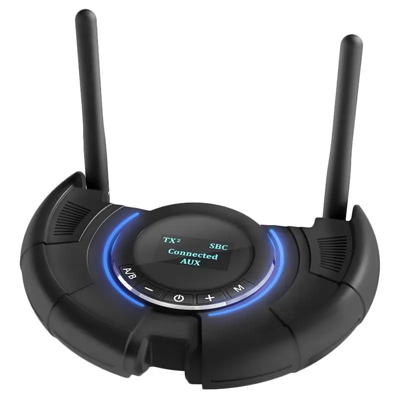 

1 PC Audio Adapter Digital Wireless App Control Optical Fiber 5.0 Stereo Adapter Transmitter