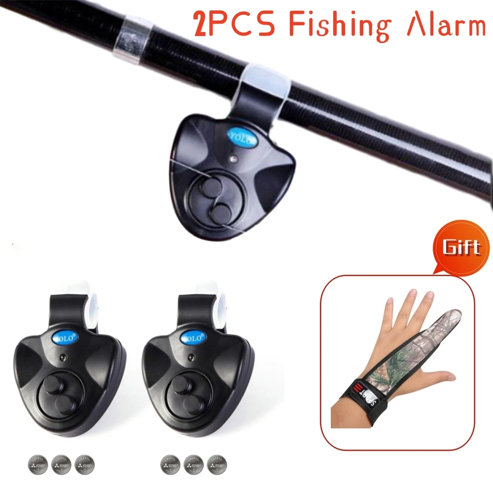 

Fishing Alarm Fish Bite Alarm Loud Sound Bell Clip on Fishing Rod Fishing Electronic LED Light Fishing Tackle Tools Accessories