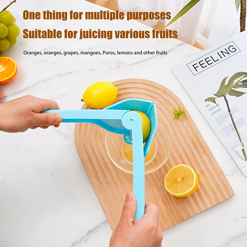 Max Juice Extraction Lemon Lime Squeezer Easy To Use Flat With Leverage Built In Strainer