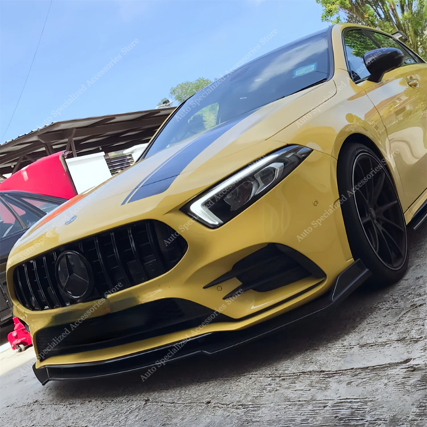 Для Mercedes W177 V177 передний бампер спойлер разделитель диффузор A200 A220 A220d A250 A35 AMG-line